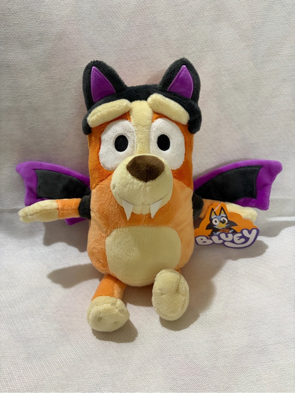 Bluey Bingo Halloween Bat Vampire Plush Stuffed Animal w/ Tag